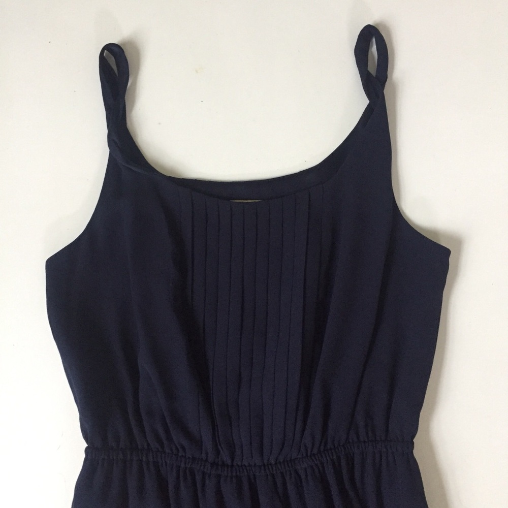 Cremieux Navy Blue Strappy Maxi Dress